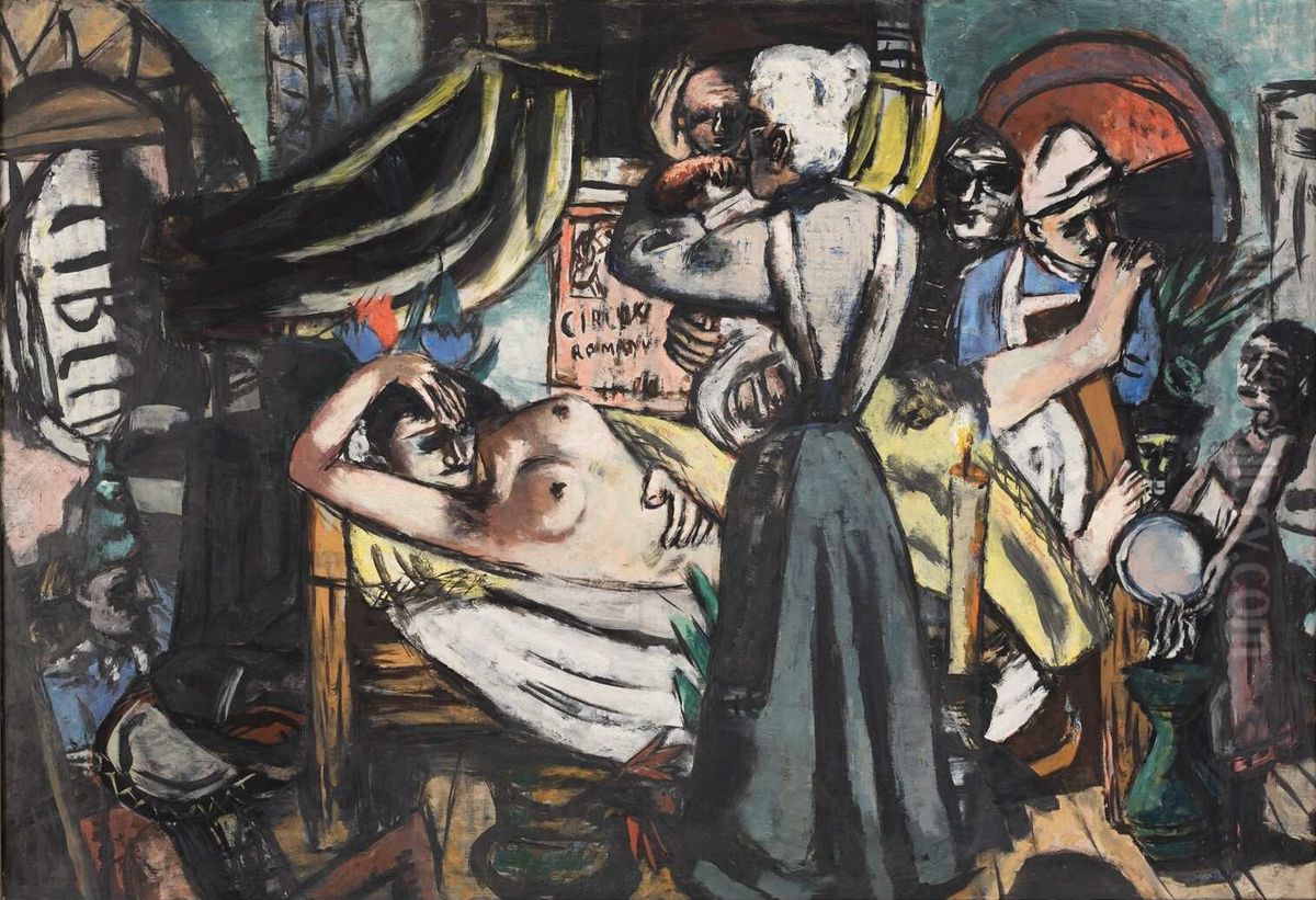 Geburt Oil Painting by Max Beckmann