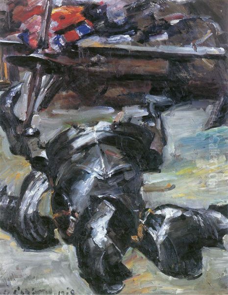 Rustungsteile im Atelier Oil Painting by Lovis (Franz Heinrich Louis) Corinth