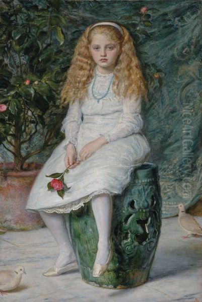 Portrait of Nina Lehmann Oil Painting by Sir John Everett Millais