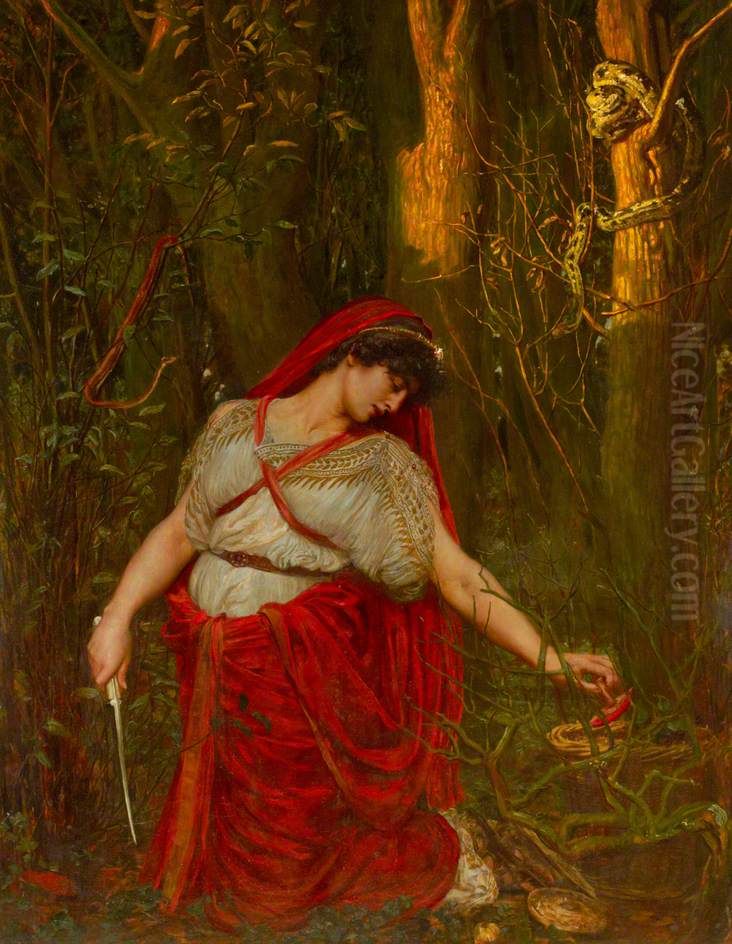 Medea the Sorceress Oil Painting by Valentine Cameron Prinsep