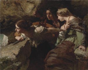 Le Courage, l'Anxiete et le Desespoir observent la bataille