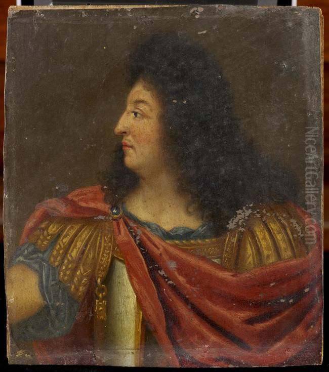 Portrait de Louis XIV Oil Painting by Pierre Mignard I