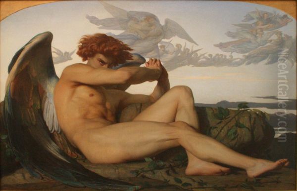 L'ange dechu Oil Painting by Alexandre Cabanel