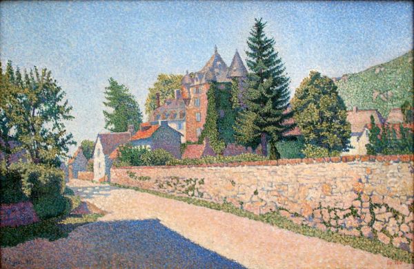 Comblat Castle Oil Painting by Paul Signac
