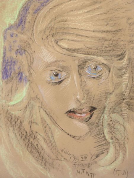 Portret kobiecy Oil Painting by Stanislaw Ignacy Witkiewicz