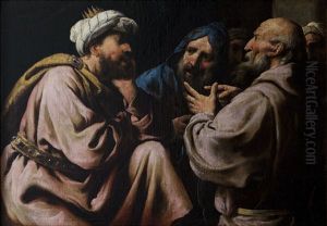 Moses and Aaron with the Pharaoh