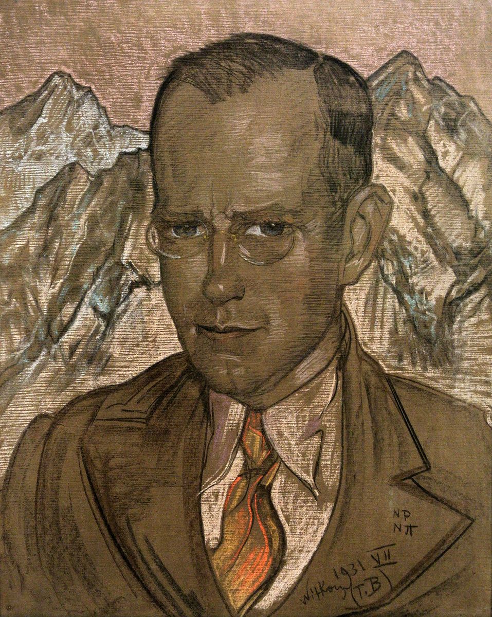 Portrait of Tadeusz Zwolinski Oil Painting by Stanislaw Ignacy Witkiewicz (Witkacy)