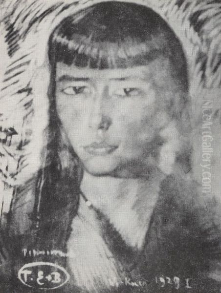Portret Ilony Lozinskiej Oil Painting by Stanislaw Ignacy Witkiewicz (Witkacy)