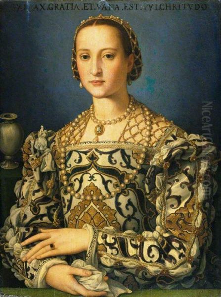 Eleonora di Toledo Oil Painting by Bronzino