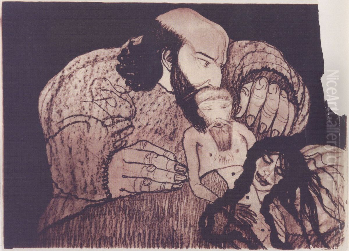 Waryacya na temat snu p. Czerwijowskiej Oil Painting by Stanislaw Ignacy Witkiewicz (Witkacy)