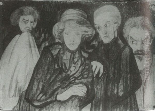 Wstep do okrutnych perwersji Oil Painting by Stanislaw Ignacy Witkiewicz