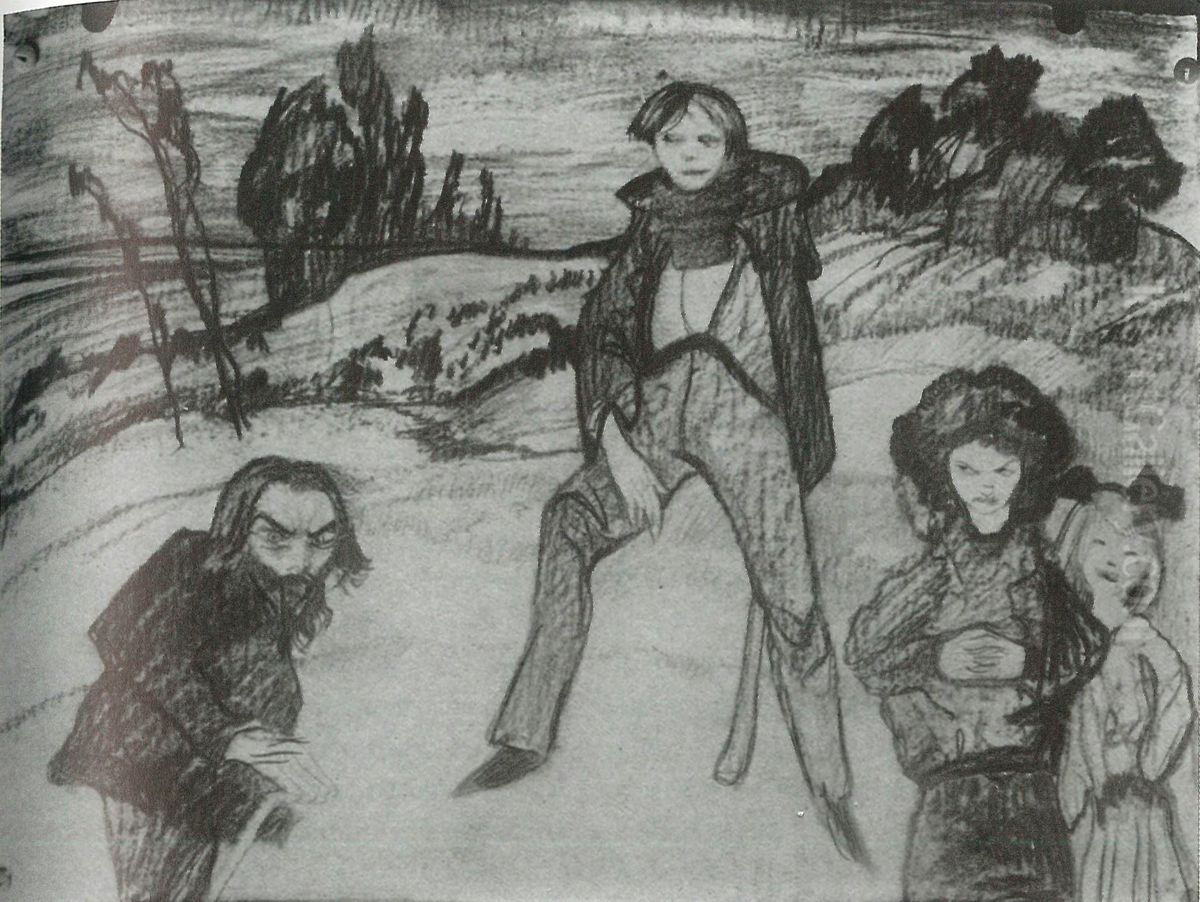 Straszliwy wychowawca Oil Painting by Stanislaw Ignacy Witkiewicz (Witkacy)