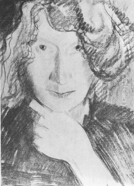 Portrait of Irena Solska Oil Painting by Stanislaw Ignacy Witkiewicz