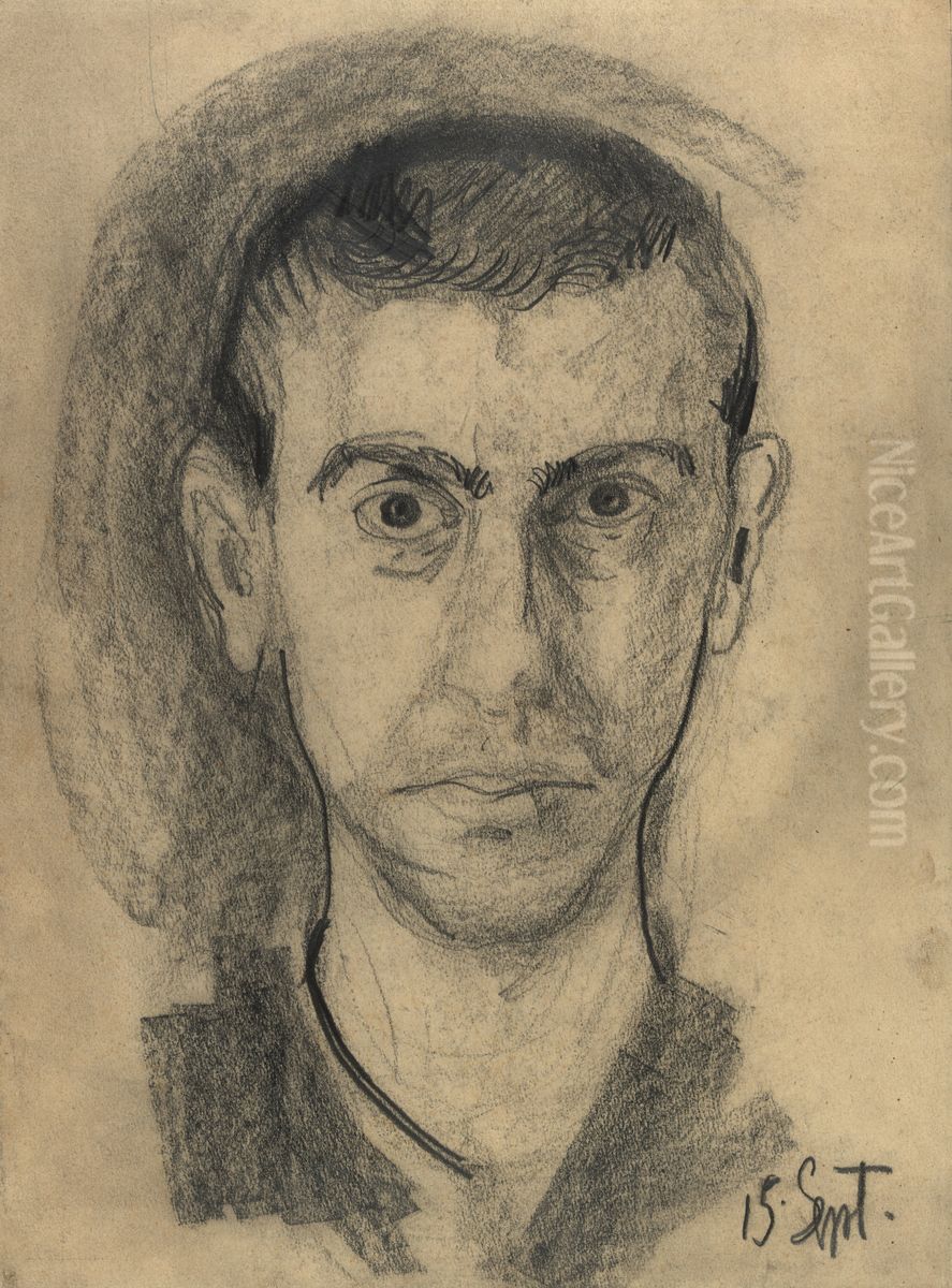 Selbstbildnis Oil Painting by Richard Gerstl