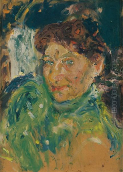 Bildnis der Mutter Marie Gerstl Oil Painting by Richard Gerstl