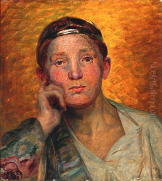King Solomon Oil Painting by Kristian Zahrtmann