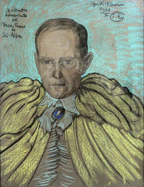Portret Tadeusza Zwolinskiego Oil Painting by Stanislaw Ignacy Witkiewicz