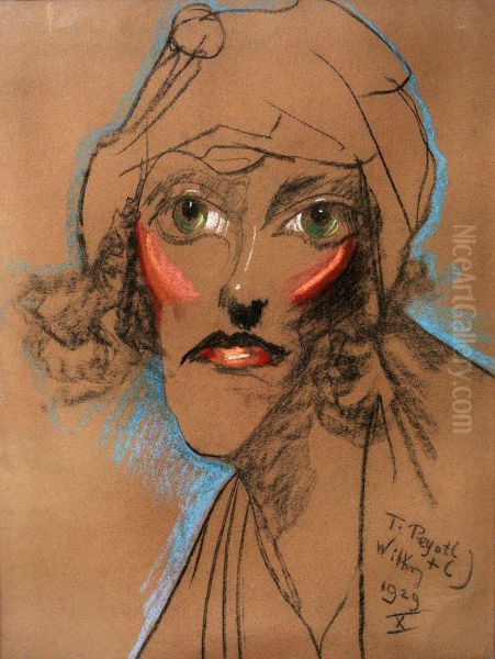 Portrait of Ms. Zukowska Oil Painting by Stanislaw Ignacy Witkiewicz