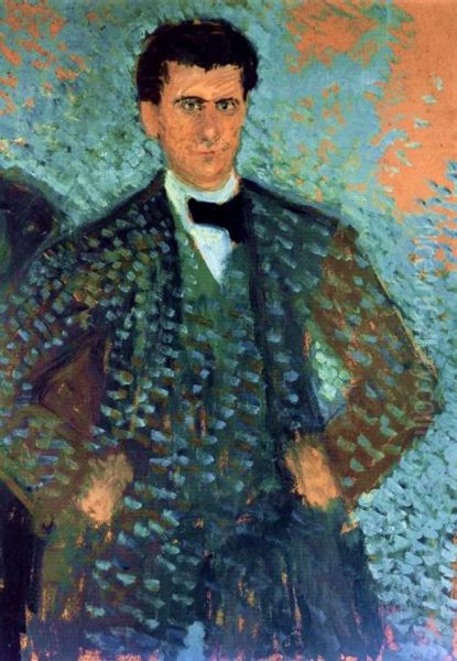 Self-Portrait Oil Painting by Richard Gerstl