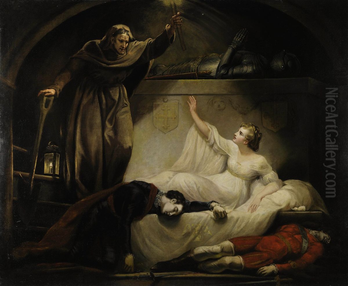 Romeo and Juliet, Act 5, Scene 3 Oil Painting by James Northcote