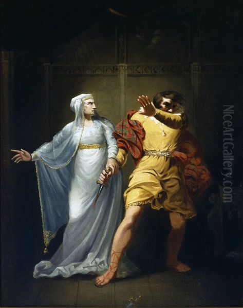 Sarah Siddons as Lady Macbeth Oil Painting by Robert Smirke