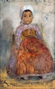 Portraet af lille italiensk pige