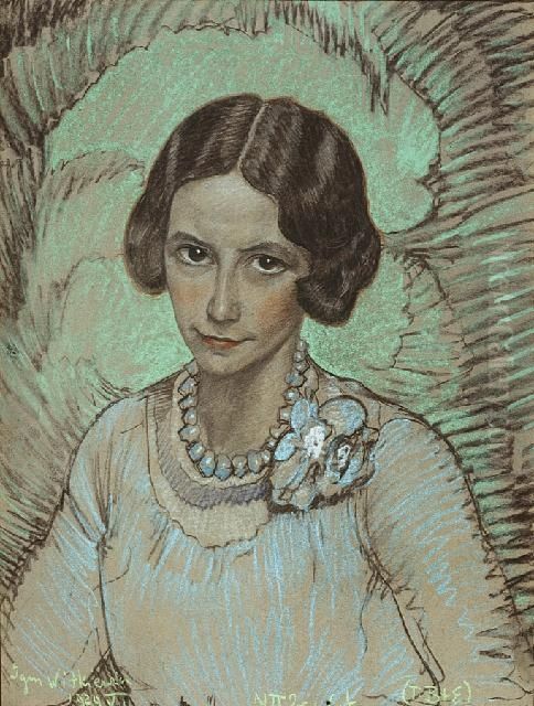 Portrait of  Izabela Drobnik Oil Painting by Stanislaw Ignacy Witkiewicz (Witkacy)