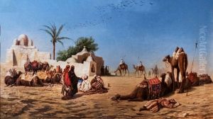 La halte des chameliers au caravanserail