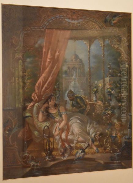 Les Delices du Harem Oil Painting by Mathieu Barathier