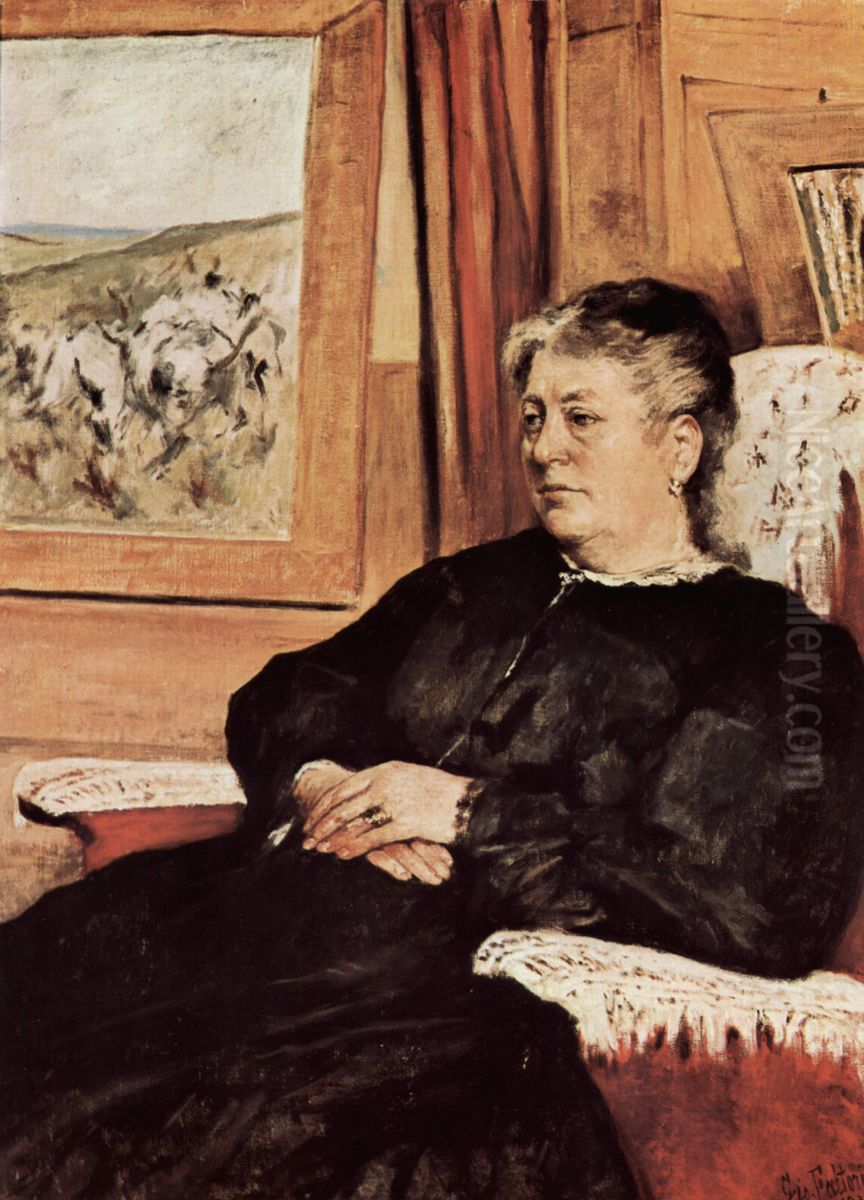 Ritratto della terza moglie Oil Painting by Giovanni Fattori