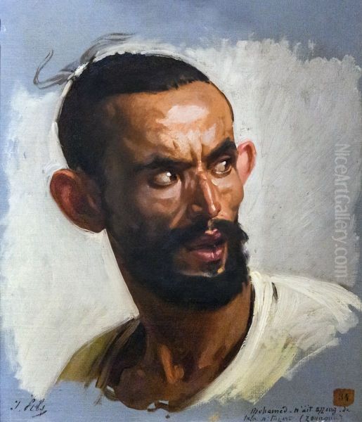 Tete de Kabyle Oil Painting by Isidore Pils