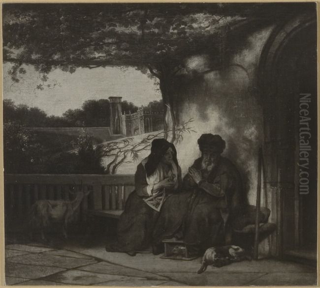 Tobit thinks she has stolen it (Tobias 2-3) Oil Painting by Barent Fabritius