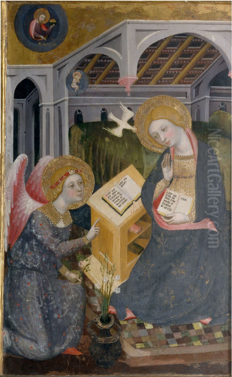 La Anunciacion Oil Painting by Pere Serra