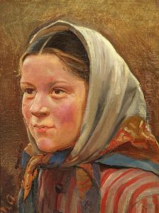 Portrait of a fisher girl.