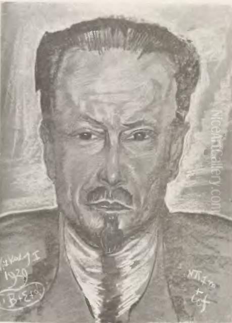 Portrait of General Jozef Haller Oil Painting by Stanislaw Ignacy Witkiewicz (Witkacy)