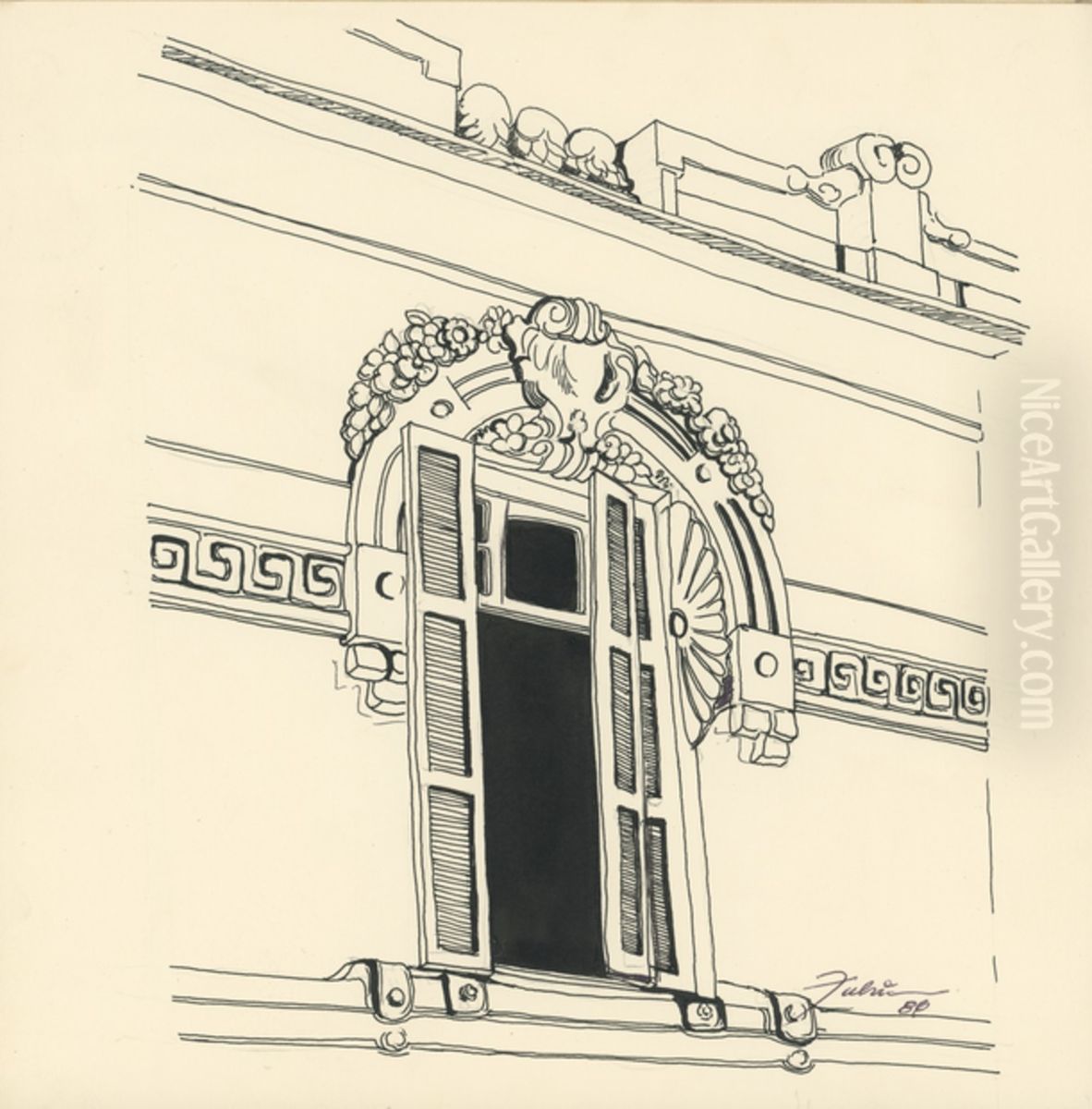 Rua Barreto Leme no. 821 Oil Painting by Fulvia Goncalves