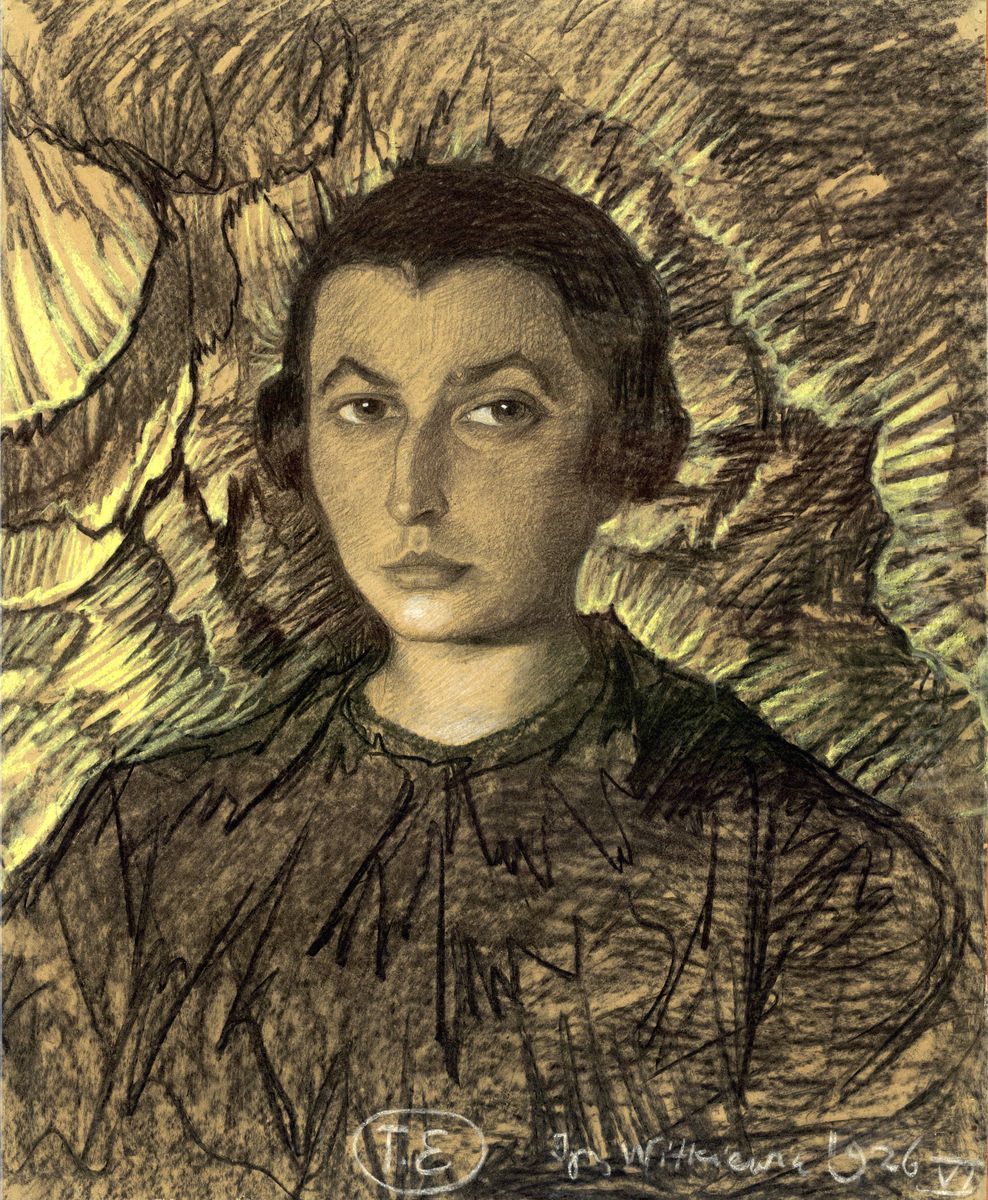 Portret Teresy Kurnatowskiej-Raszewskiej Oil Painting by Stanislaw Ignacy Witkiewicz (Witkacy)