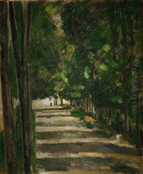 Avenue Oil Painting by Paul Cezanne