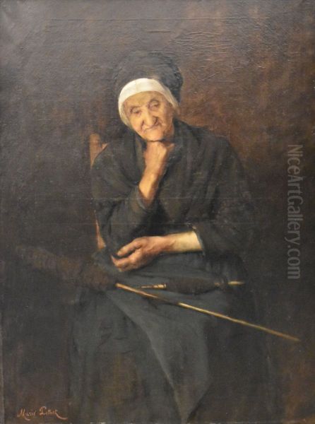 Vieille femme d'Aulus Oil Painting by Marie Petiet
