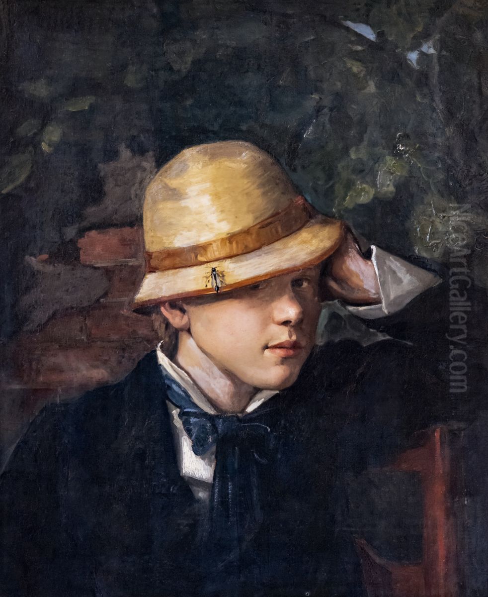 Portrait d'Augustin Loubat Oil Painting by Henri Loubat