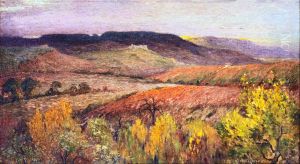 Coucher de soleil au dessus de la Gresigne (Tarn)