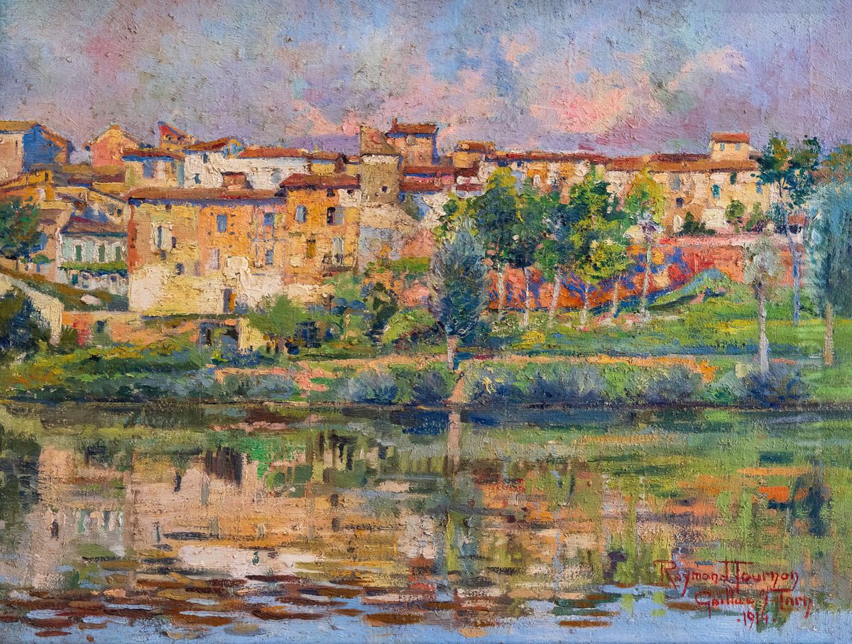 Les bords du Tarn Oil Painting by Raymond Tournon
