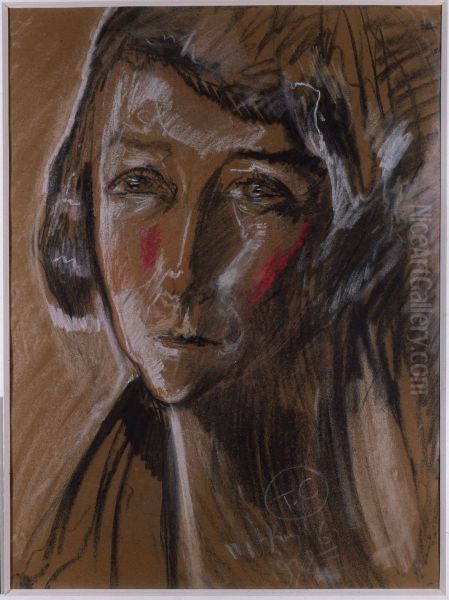 Portret Zofii Humpola-Msciwujewskiej Oil Painting by Stanislaw Ignacy Witkiewicz