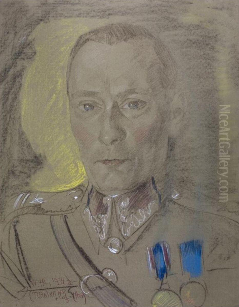 Portrait of Franciszek Maciak Oil Painting by Stanislaw Ignacy Witkiewicz (Witkacy)