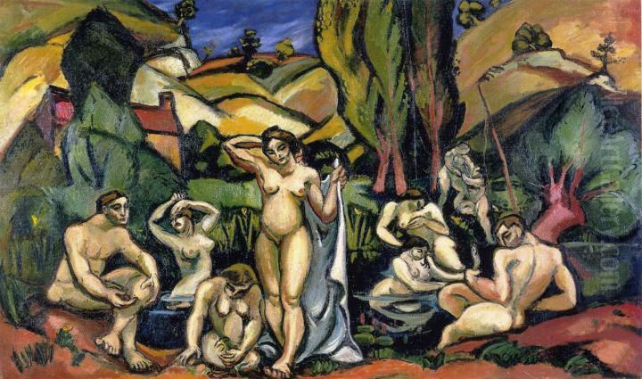 Les Baigneuses des Andelys Oil Painting by Othon Friesz