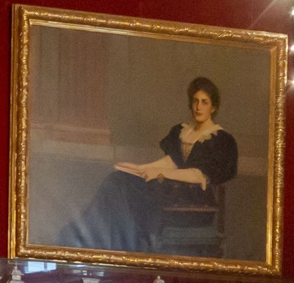 Portrait of Ebba von Eckermann, nee von Hallwyl (1866 - 1960 ) Oil Painting by Julius Kronberg