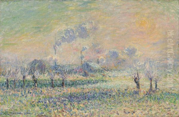 Raureif in Pontoise Oil Painting by Gustave Loiseau