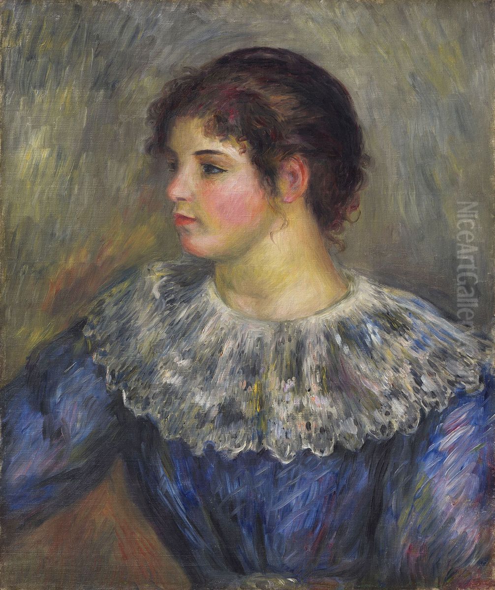 Study of a Woman Oil Painting by Pierre Auguste Renoir