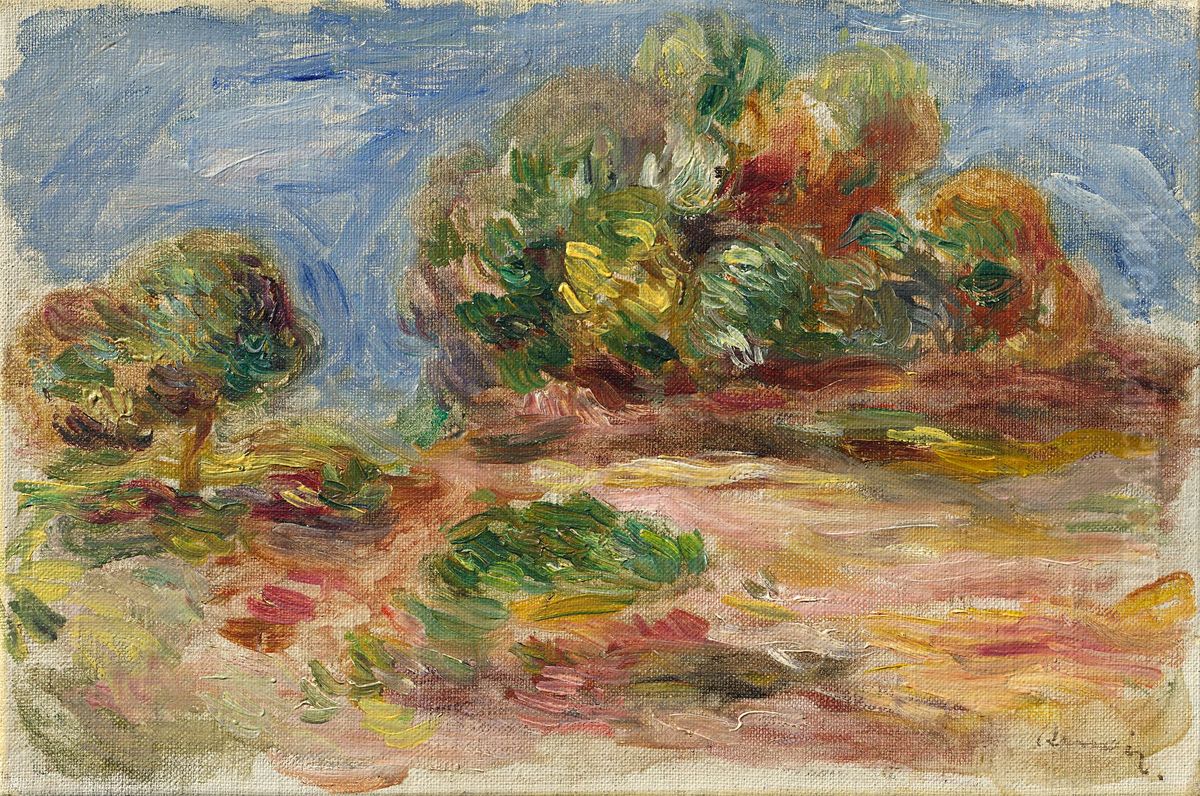Landscape of Cagnes Oil Painting by Pierre Auguste Renoir