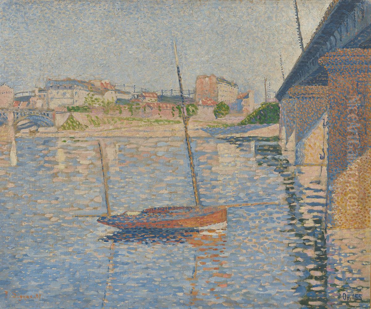 Klipper Oil Painting by Paul Signac